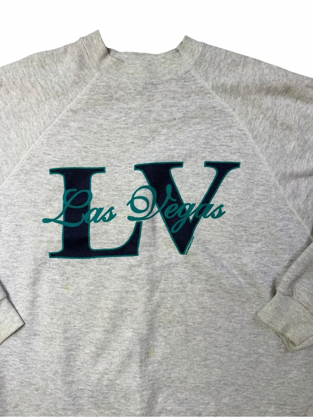 Vintage 1994 Las Vegas LV Brittania Gray Crewneck Pullover Sweatshirt